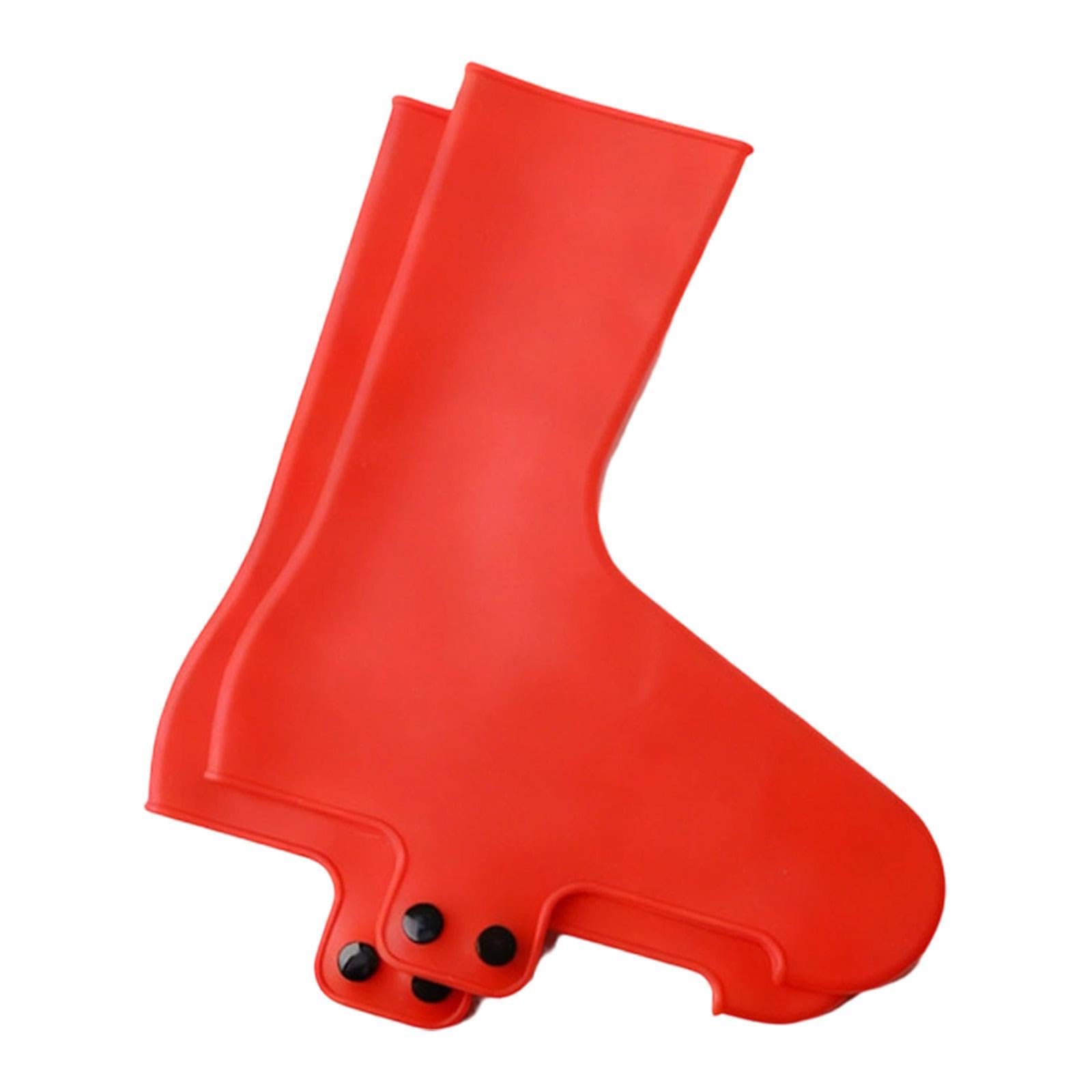 Copriscarpe Da Ciclismo, Copriscarpe Antipioggia E Antivento, Copriscarpe con Lucchetto, Scarponi Da Trekking E, Red M
