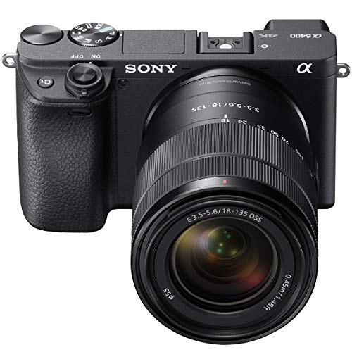 Image of Sony a6400 4K Mirrorless Camera ILCE-6400M /B with 18-135mm F3.5-5.6 and FE 50mm F1.8 2 Lens Kit Bundle with Deco Gear Travel Case Photography Accessories Set and 2X Extra Battery