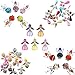 Produktbild Homyl 35er Set Gemischt Engel Flügel Fee Charme Beads Perle Anhänger DIY Schmuckzubehör Perlenengel Anhänger