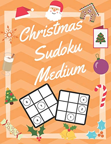 Christmas Sudoku Medium: 100 Pages With Sudokus On Medium Level | Solve And Relax | Large Print, Perfect Gift For Advent Time (125 Pages, 8.5 x 11)