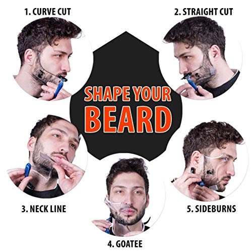 Men's Transparent Beard Shaping Template