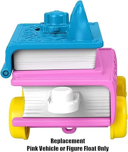 Miniatura 4 de Coche de repuesto para flotador Fisher-Price Little People Princess Parade - GKR21  Reemplazo de vehículo rosa de Belle y Chip