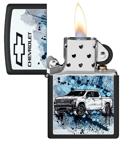 Encendedor Zippo Chevrolet Black Matte miniatura 3