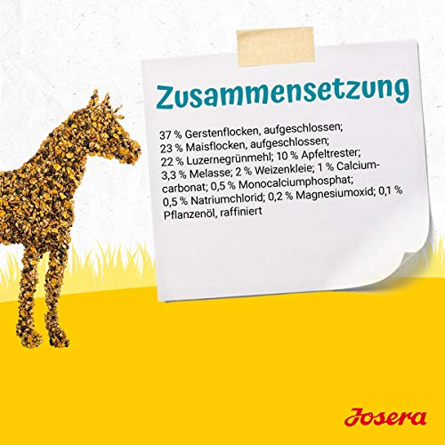 JOSERA Leichter Mix (1 x 20 kg) | PFERD | Premium Pferdefutter für leicht beanspruchte Pferde | Pferdefutter light | zucker- & proteinreduziert | Apfel-Luzerne Müsli | 1er Pack