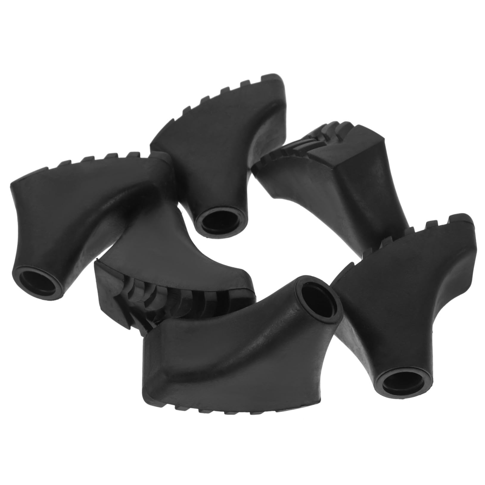 Sosoport Wanderausrüstung Wanderschaft Zubehör Schneeschutz Für Hiking Pole Wanderzubehör Wanderstockspitzen TIPP Abs Rohrgummispitzen Ersetzen Krücken Zubehör Black