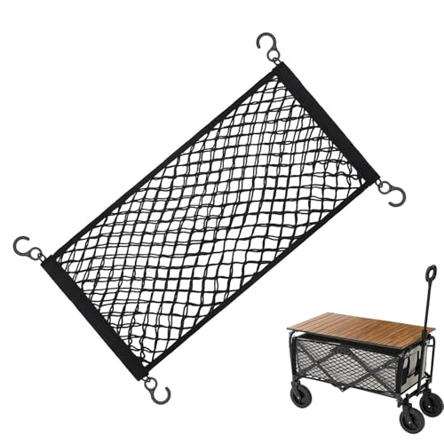 Genérico Red De Carga para Camión - Malla Elástica para Coche con Ganchos Organizador De Maletero Y Portaequipajes - Malla Extensible Elástica 68x33 Cm para ATV Remolque Moto Coche Barca Y Maletero