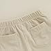 Toddler Baby Girl Corduroy Pants with Pockets Ruffle Hem Elastic Waist Pull-On Fall Winter Trousers (Khaki, 3-4 Years)