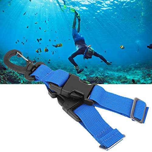 Sangle de maintien pour palmes de plongée bleue avec boucle de suspension rapide - 6
