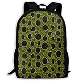 frog skin minecraft Design: Eine Haupttasche mit zwei seitlich versenkbaren Netztaschen: Flasche / Spielzeug / Regenschirm / Buch / Bleistiftbeutel, Verstellbare, gepolsterte Schultergurte, Tragegriff oben