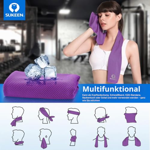 Kühltuch Set, kühlendes Handtuch Kühltücher Hals, Handtuch kühlend, Cooling Towel, Kühltücher Sport, Kühlendes Tuch… – Ansicht 6