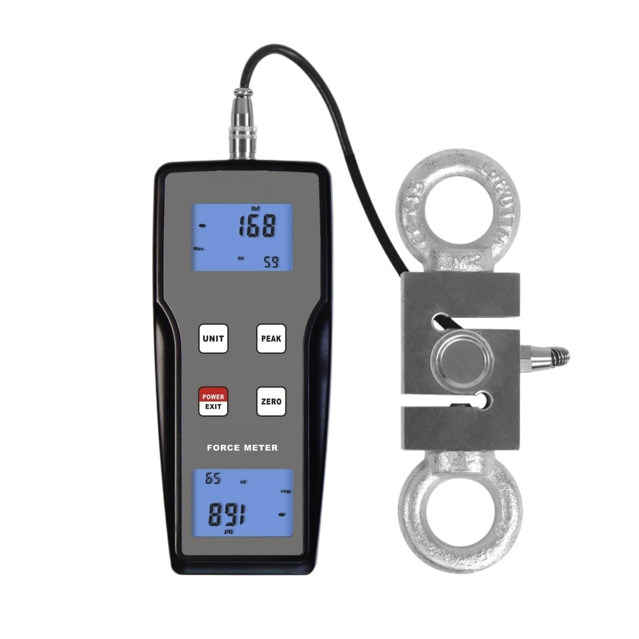 Dinamómetro De Mano Eléctrico Con Indicador Fuerza Vaivén Digital para Uso Industrial
