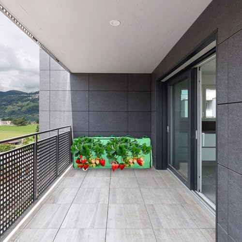 Cama de jardín para verduras y flores en balcones urbanos con asas resistentes fáciles de mover 7