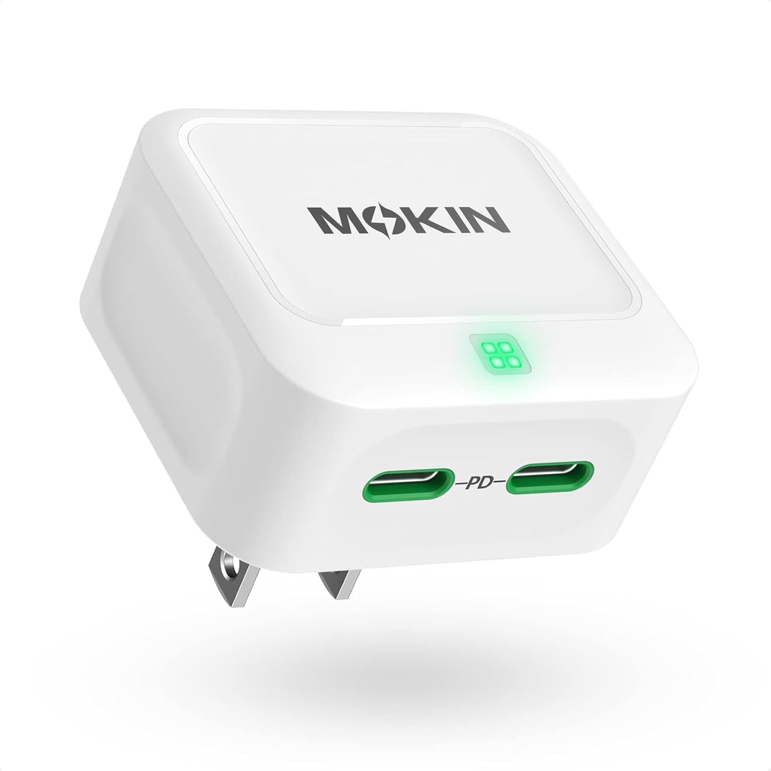 USB C Wall Charger, 45W Fast Charger Type C Charging Block Dual Port GaN PD
