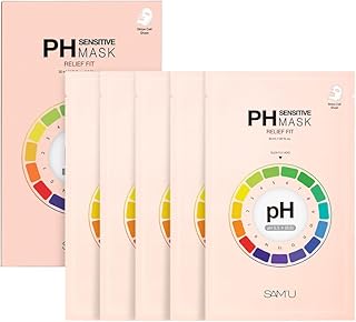 SAM'U Mascarilla facial de alivio sensible al...