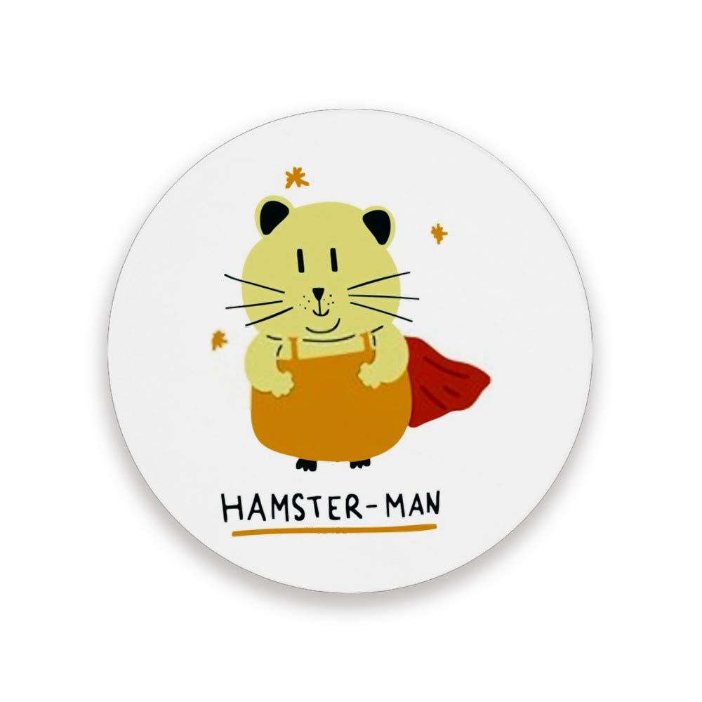 Dessous de verre en liège hamster mignon pour protection table de cuisine