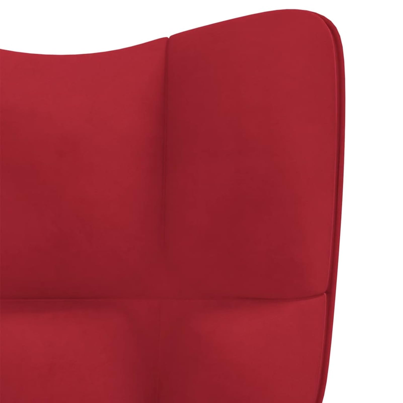 Sedia A Dondolo In Velluto Rosso Vino JUDYY | Design Moderno E Massimo Comfort