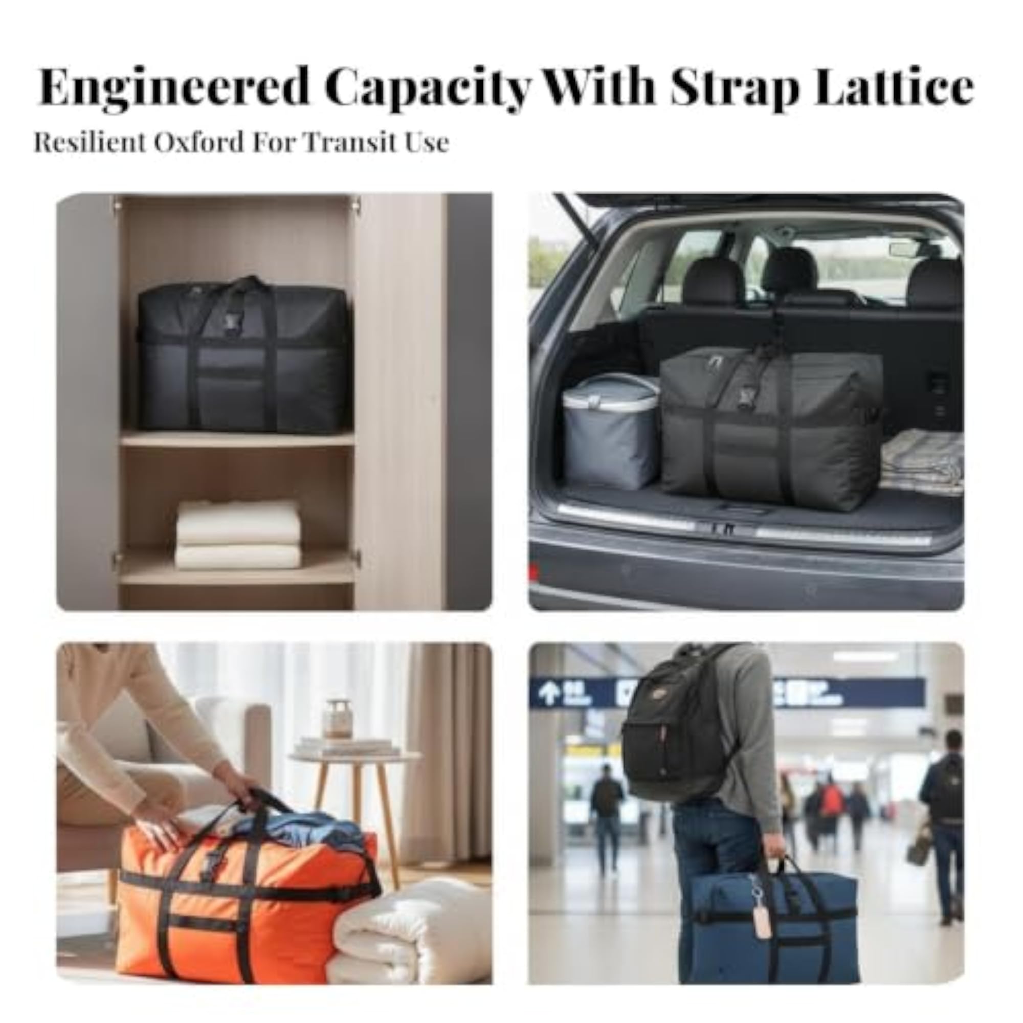 Soft-Sided Oxford Cloth Storage Bag for Moving