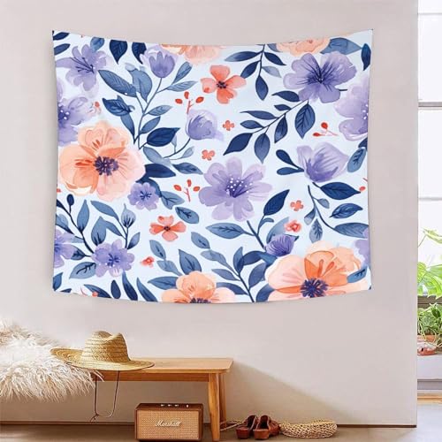 Tapisserie murale 3D fleur NMOTARVIN pour créer une ambiance bohème chic dans le salon