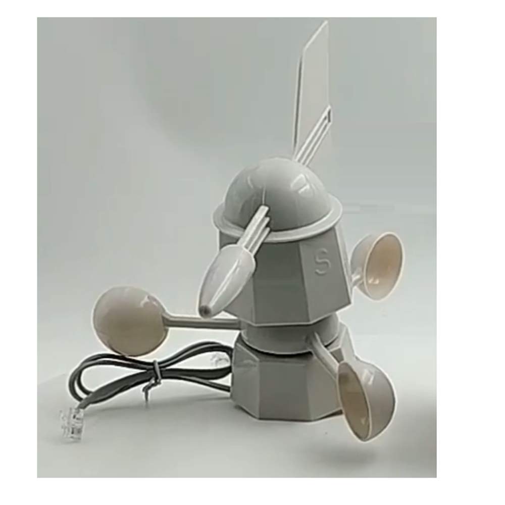 2 Anémomètres à Coupes ABS - Capteur Vitesse Vent Pour Station Météo - Remplacement Simple