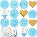 9 Pcs Baby Shower Fondant Embosser for Boys 3D Design Light Blue Cookie Stamp for Baking Acrylic Fondant Stamp for Baby Shower Party Decorating Topper Icing Cake Cupcake Chocolate Biscuit