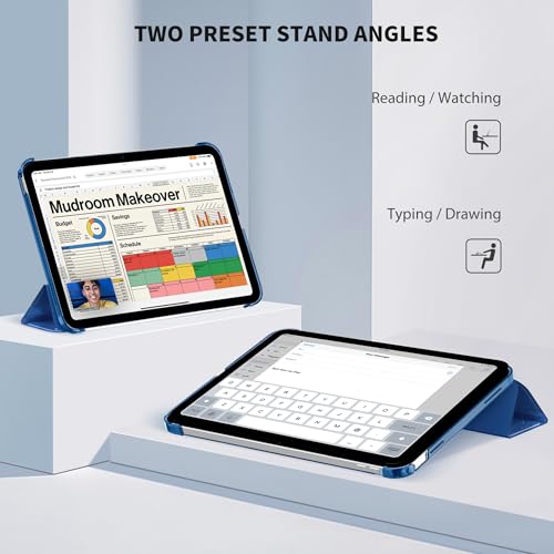 EasyAcc Case for iPad (A16) 11th/10th Generation 2025/2022 11/10.9 inch, Slim Hard Protective Cover for iPad 11/10 Gen, Models A3354/A3355/A3356/A2696/A2757/A2777/A3162, Blue Sky - Image 2