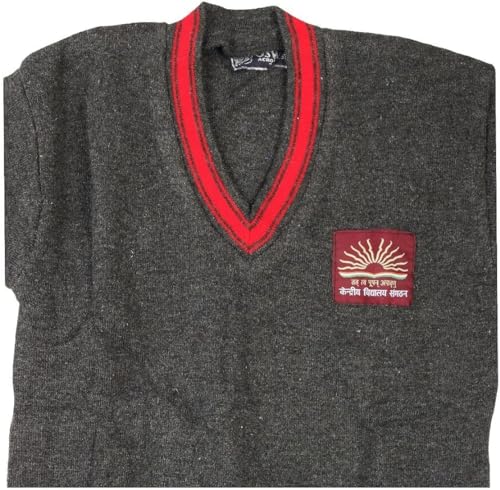 Image of Kendriya Vidyalaya Full Sleeves School Uniform Sweater - Comfortable, Durable, Unisex Design, Official KV Colors