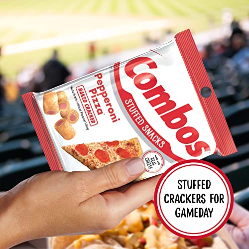 Combos Pepperoni Pizza Cracker Baked Snacks 6.3-Ounce Bag (Pack Of 12) #TOP4