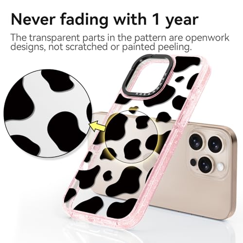 Coque de téléphone durable iPhone 16 Pro 6,3 pouces imprimé vache - 5