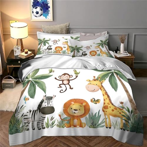Parure de Lit Hypoallergique Microfibre 3D Housse Douce avec Fermeture Éclair - 6