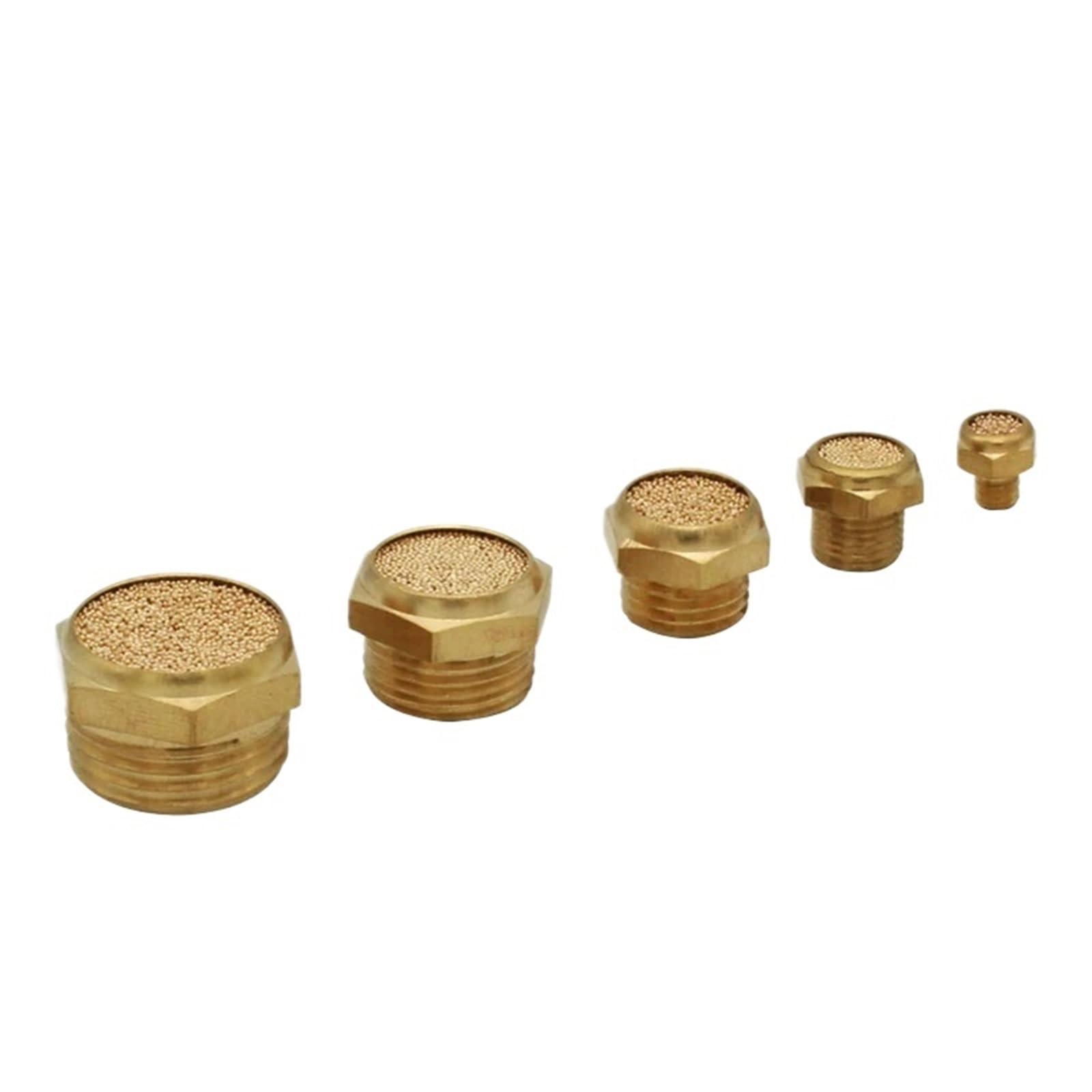 Filtro de ruido de cobre neumático BSLM03 con roscas de latón duradero 3