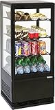 raffreddamento otturazione Vetrina refrigerata Professionale Casselin CVR78LN Verticale Nera 78 Litri Freddo ventilato da 4°-12°C