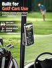 NOVRIDO Golf Cart Phone Holder Magnetic Mount, Golf Cart Accessories for Men, MagSafe Magnetic Phone Holder with Bottom Hook, Adjustable Golf Cart Phone Mount, Ring Included
