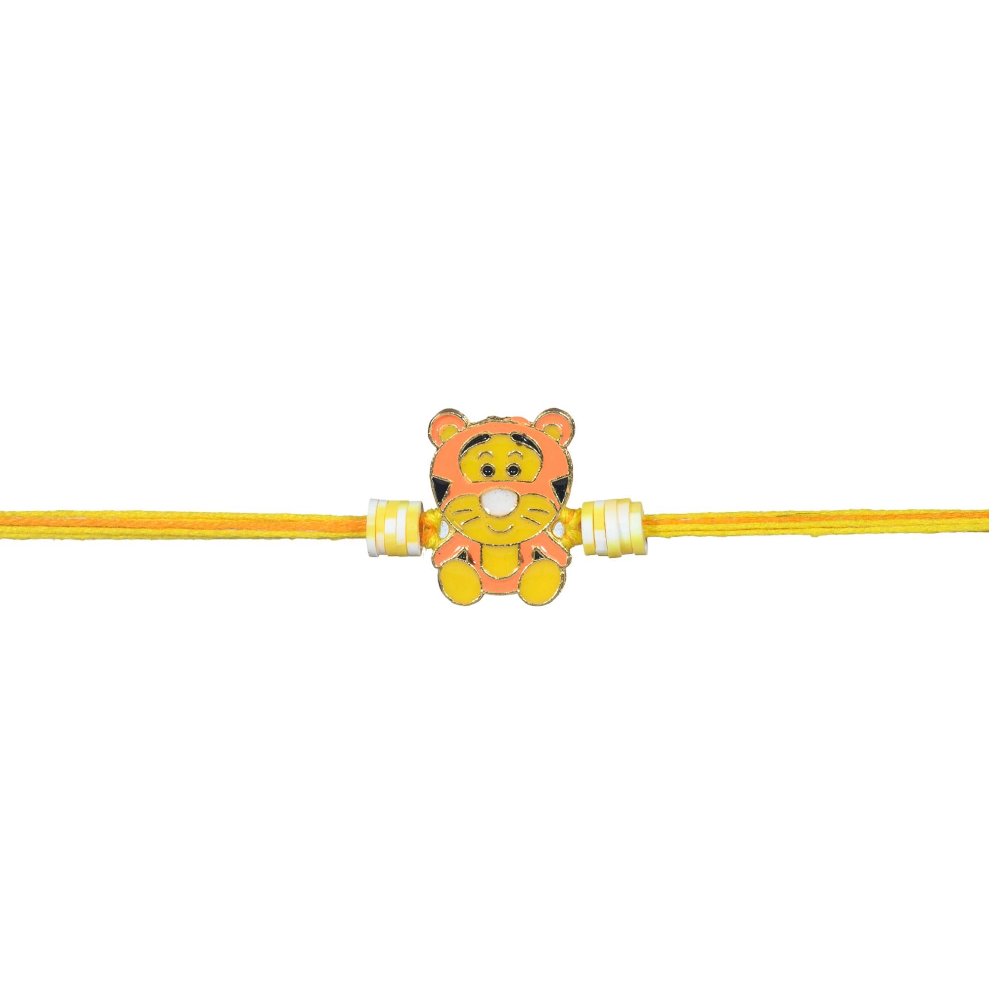 Kizzi Kids Rakhi | Super Tiger Rakhi For Brother | Gift includes Greeting Card & Tilak Set | Rakshabandhan Special-image-40