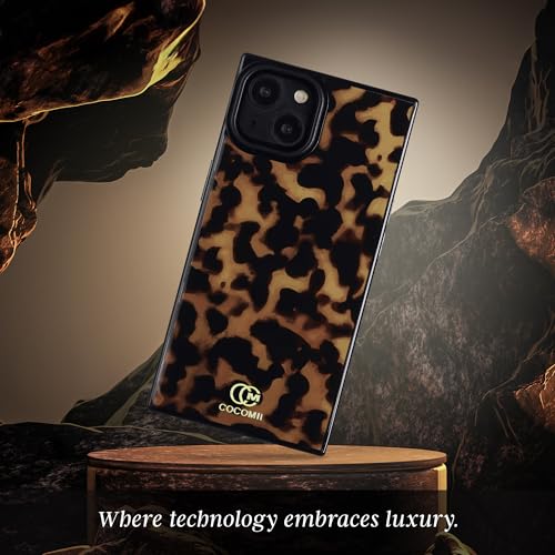 Image of COCOMII Rectangle for iPhone 14 /13 Case, Chestnut Tortoiseshell