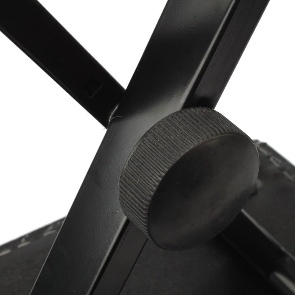 Bonnlo Tabouret de Piano Réglable en 3 Hauteurs, Banc de Clavier Pliable pour Piano Électrique et Piano, Banc de Piano en X, Stable, Siège de Piano Rembourré et Facile d'entretien, Noir