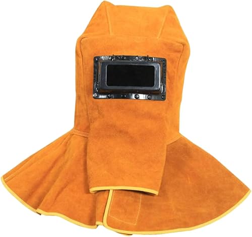 Miniatura 1 de 1pc máscara de soldadura hombre cómodo equipo de protección de piel de vaca