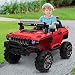 HOMCOM Coche Eléctrico para Niños Vehículo Todoterreno Infantil con Música Luces Batería...