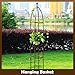100% Metal Obelisk Garden Trellis 6.3 Feet Tall Sturdy Plant Support for Climbing Vines and Flowers Stands,1pc Upgrade (Bronze, Large)