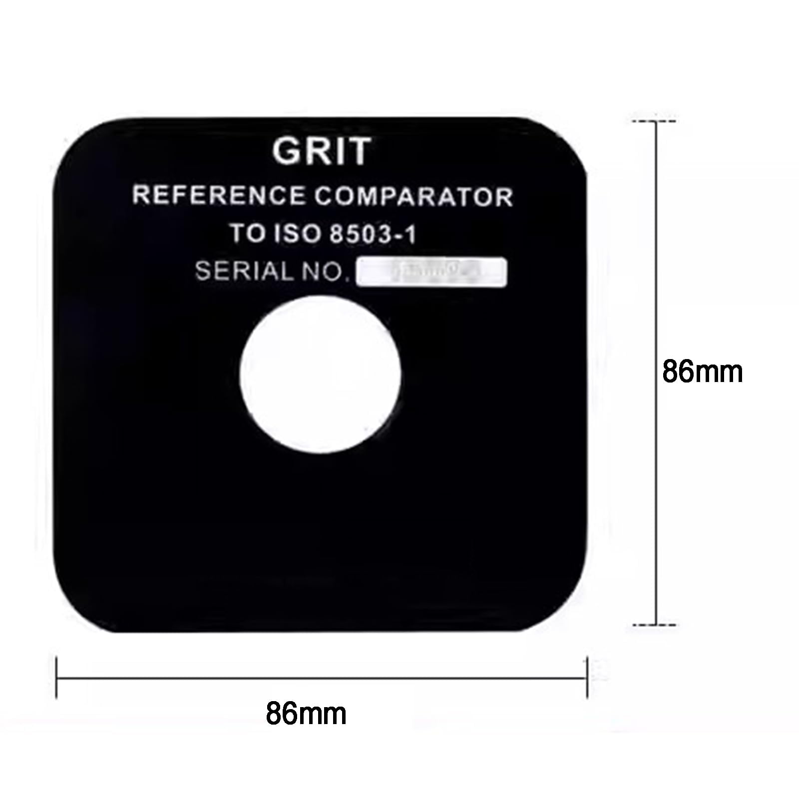 Set di Comparatori di Rugosità Superficiale, Campioni di Rugosità per Sabbiatura Graniglia Sferica E Angolare, Blocchi di Prova 25-100 μm con Custodia, per La Produzione di Grit