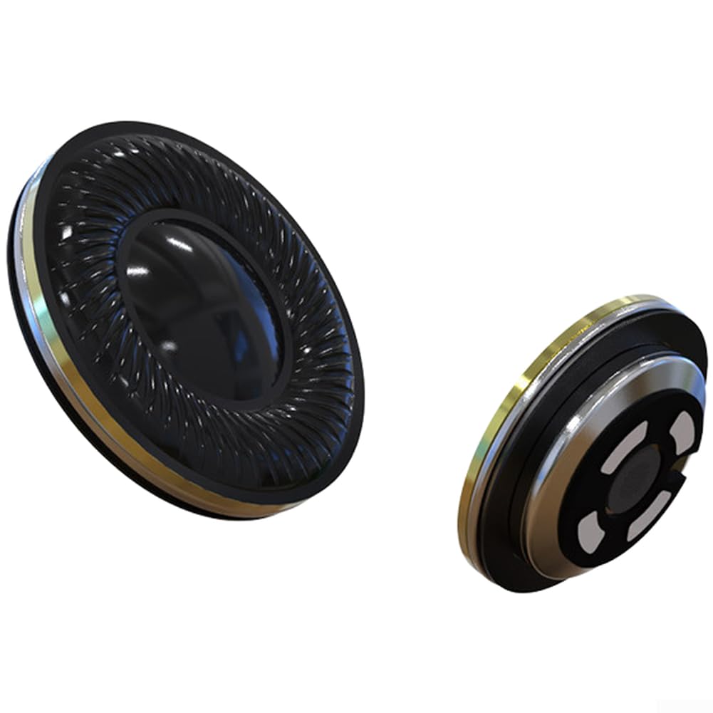 Driver a testa piatta da 15,4 mm, 300 Ohm, con risposta dei bassi profondi e tecnologia Helmholtz per kit di montaggio auricolari personalizzato (nero)