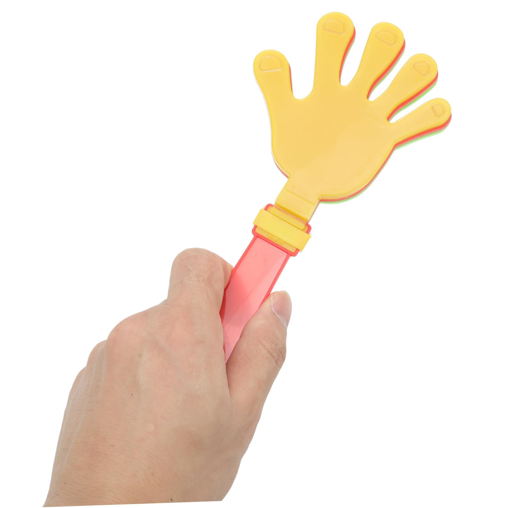 Kisangel Main Qui Claque en Plastique Dispositif De Clappement Léger 7.09 Pouces pour Décoration De Fêtes Carnaval Concert Jeux D'Ambiance