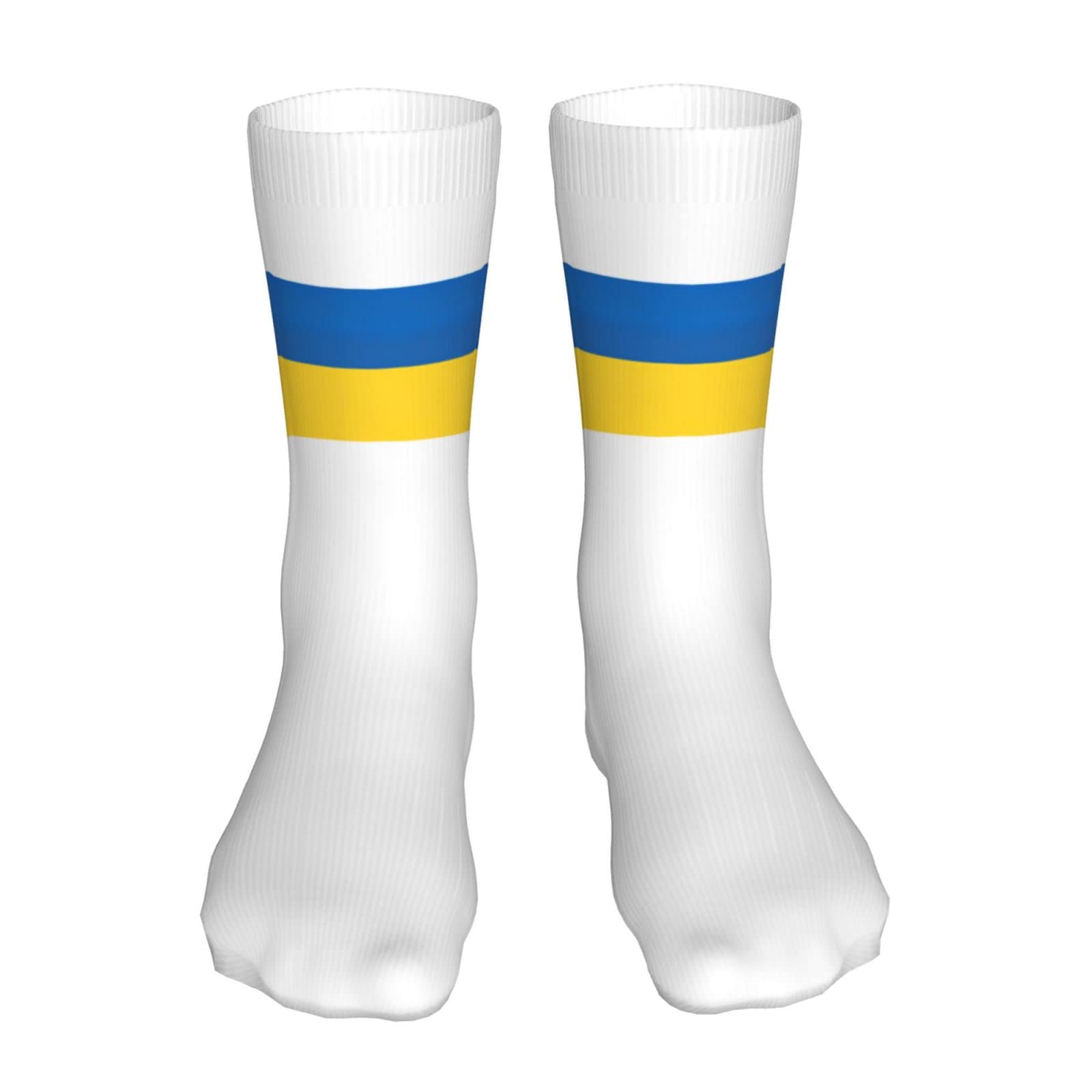 Oudrspo Ukraine Flag Socks Women Crew Sock Thick Stockings Moisture Socks Compression Running Sock 16 Inches