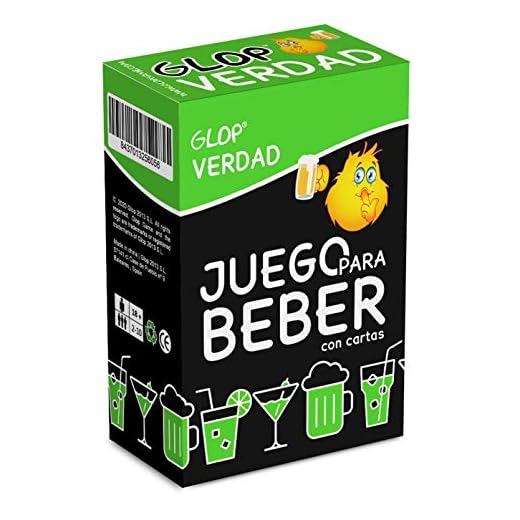 Glop Verdad - Juego para Beber - Juego para Fiestas de Adultos - Juegos de Mesa - 100 Cartas