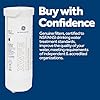 GE XWFE Refrigerator Water Filter, Genuine Replacement Filter, Certified to Reduce Lead, Sulfur, and 50+ Other Impurities, Replace Every 6 Months for Best Results, Pack of 1 #3