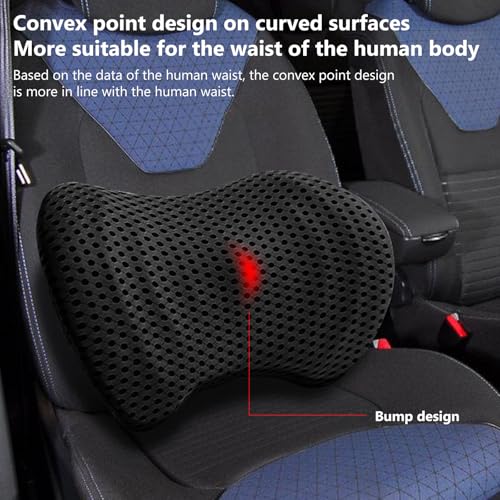 Sunoya Cuscino Lombare Per Auto, Supporto Lombare Per Auto, Cuscino Lombare, Migliora La Postura Seduta E Allevia Il Dolore Alla Schiena, Ideale Per Auto E Ufficio - 6