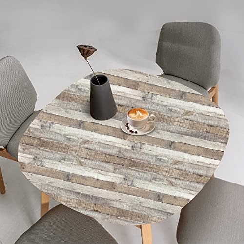 Yun-aeon Natural Wood-Grey Wood Contact Paper Peel and Stick Wallpaper 17.3”x 80”Self Adhesive Removable Vintage Faux Wood Wall Paper Plank Shelf Home Decoration Kitchen Counter Cover Use - 5
