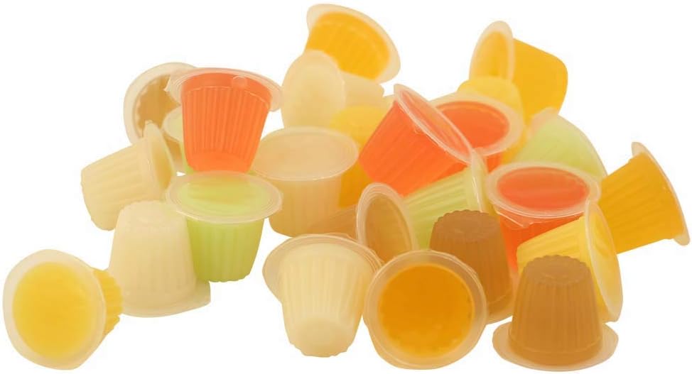 Fruit Cups Large And Small Jelly Parrot Treats Cups, 24 Pieces, 384 g