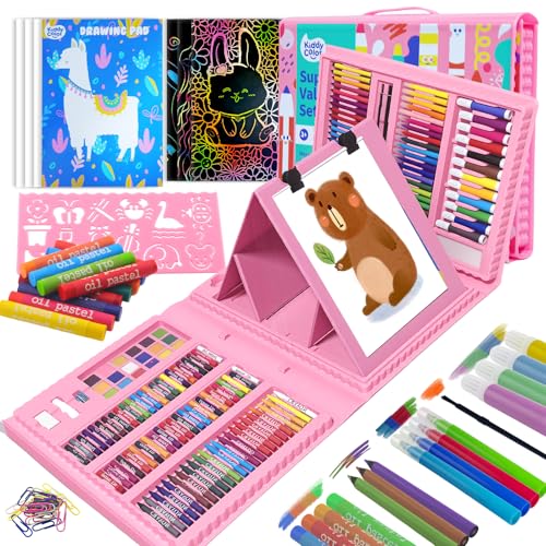 KIDDYCOLOR Kids Art Set, Drawing Art Supplies for Girls &