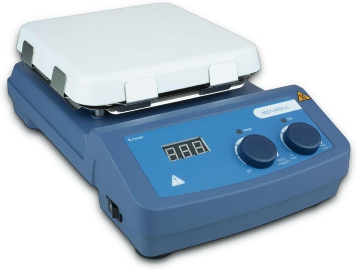 High Temp LCD Digital Magnetic Hot Plate Stirrer Mixer Glass Ceramic Material Laboratory Heating Equipment