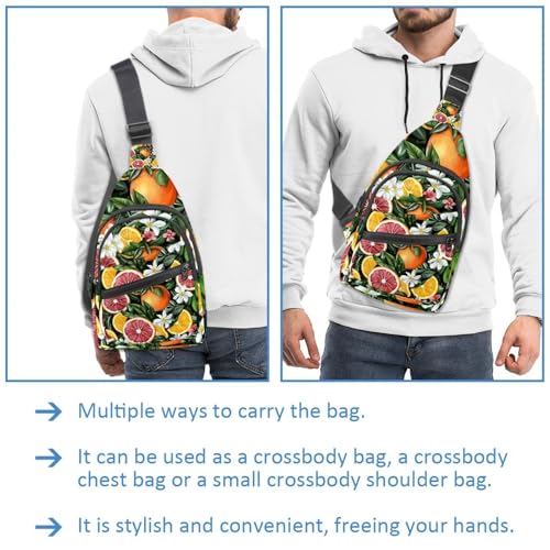 Mochila de pecho antirrobo Bear and Leaves Multicolor 17 con correa ajustable ergonómica 3